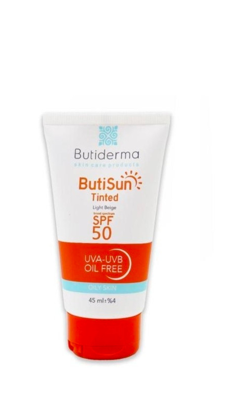 کرم ضد آفتاب پوست چرب SPF50 رنگی بیوتی درما 45 میلی لیتری