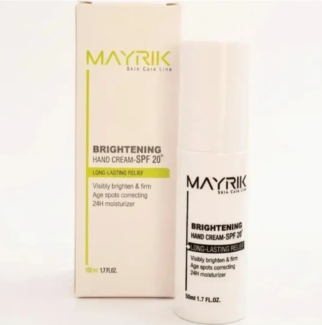 کرم روشن کننده دست میریک با فیلتر ضد آفتاب SPF20